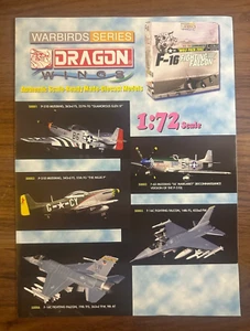 Dragon Wings Warbirds Pamplet Catálogo Die-cast Aviones Militares Catálogo Raro - Imagen 1 de 3