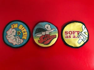 Vintage sew on patches - Set of three - 3" diameter - Ready to be sewn on - Picture 1 of 4