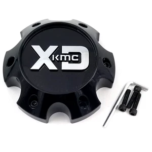KMC XD Gloss Black Bolt On 6x5.5 Center Cap for XD828/200/201/203/824/826 Wheels - Picture 1 of 9