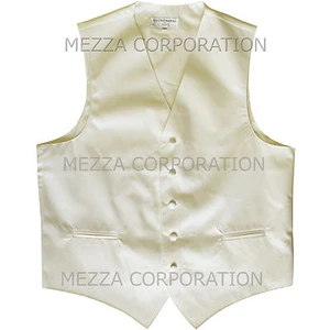 Nuevo Chaleco Esmoquin Para Hombre Vesuvio Napoli Chaleco Solo Baile de graduación Boda Fiesta Crema - Imagen 1 de 2
