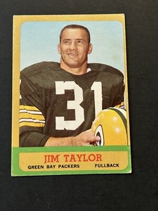 1963 Topps Football #87 Jim Taylor HOF EX Green Bay Packers LSU