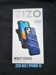 ZIZO BOLT BUNDLE IPHONE 15 CASE WITH TEMPERED GLASS FAST SHIPPING - Picture 1 of 7