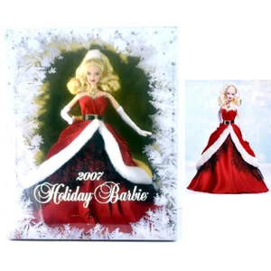 Mattel 2007 Holiday Barbie K7958 Blonde NRFB - Picture 1 of 6