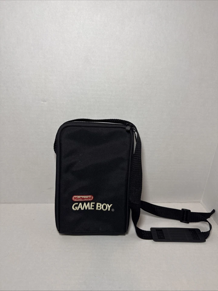 Vintage Nintendo Game Boy Embroidered Travel Bag Carrying Case Black - Image 1 of 4