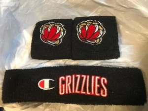 Vancouver Grizzlies Basketball 2 WRISTBANDS and HEADBAND - Brand New never worn - Picture 1 of 1