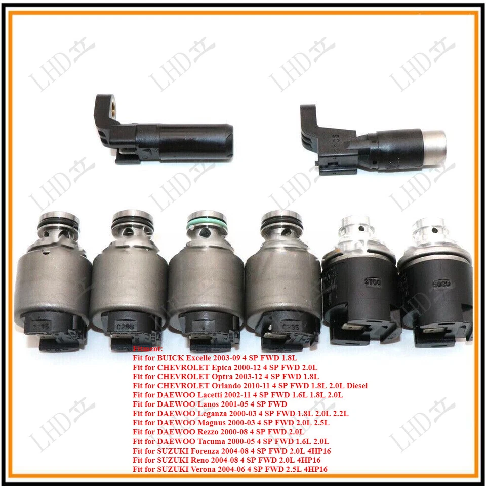 Electroválvula de transmisión 8 piezas 4HP16 4HP-16 para Buick Chevrolet Epica Optra> Foto 1 de 4