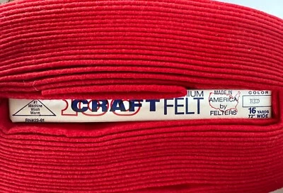 TELA DE FIELTRO ACRÍLICO por yarda 72" AMPLIO grueso fieltro suave rollos de tela Foto 1 de 3