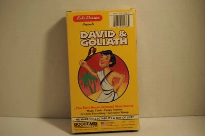 Kids Klassics, David & Goliath, Animated Children Video, VHS - Image 1 of 2