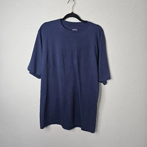 bcg Navy Blue Mens T Shirt Size L Large Short Sleeve Plain Solid Basic Cotton - Picture 1 of 7