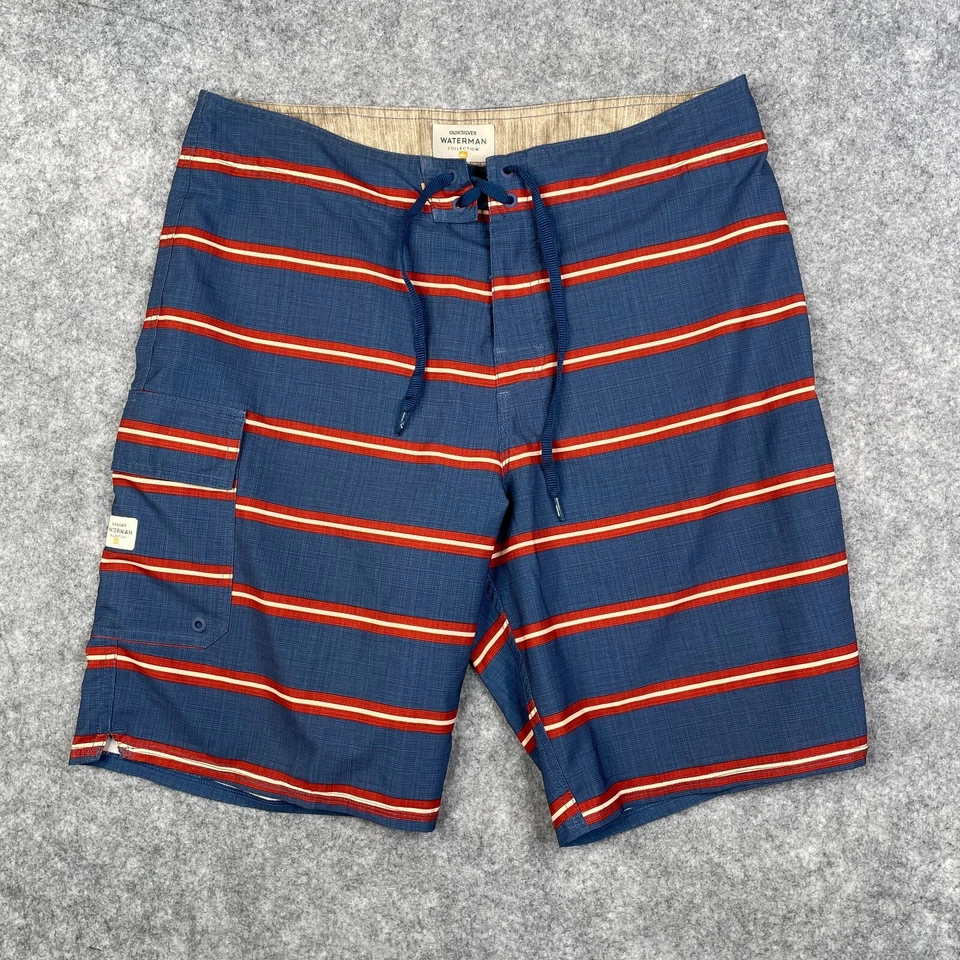 Pantalones Cortos Colección Quiksilver Waterman Para Hombre Talla 34 Tabla Surf Informal Caminar Foto 1 de 4
