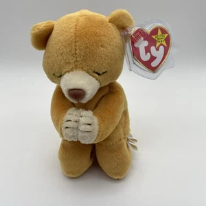 Ty Beanie Baby Hope the Praying Bear 1998 Retired Vintage with Rare Tag Errors - Foto 1 di 12