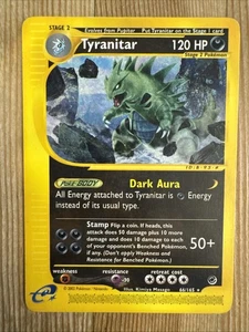 Tyranitar 66/165 Non-Holo Rare Expedition 2002 Pokemon Card WOTC MP - Picture 1 of 2