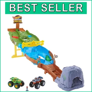 Monster Trucks Wreckin' Raceway Playset with Bigfoot & Gunkster - Hours of Fun! - Picture 1 of 8