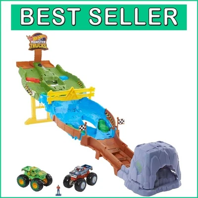 Monster Trucks Wreckin' Raceway Playset with Bigfoot & Gunkster - Hours of Fun! - Image 1 of 4