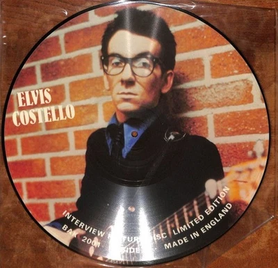Elvis Costello Limited Edition Interview Picture Disc Vinyl LP Unofficial Record - Image 1 of 2
