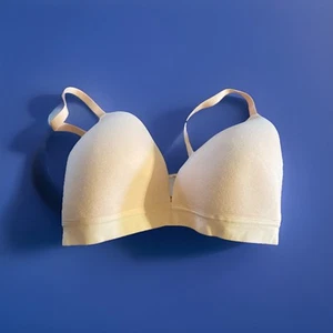 Auden Lightly Lined Wireless Plunge T-Shirt Bra size 34D Pink adjustable New - Picture 1 of 9