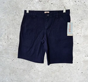 Cat & Jack Boys School Uniform Chino Shorts Adjust Waistband Navy Size 10 Plus - Picture 1 of 14