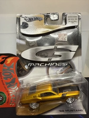2005 Hot Wheels G-Machines Gold '68 Ford Mustang 1:50 - Image 1 of 4