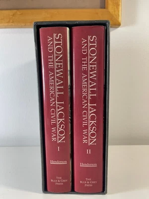 Stonewall Jackson and the American Civil War Box Set (Henderson, Hardcover) DJ Foto 1 de 4