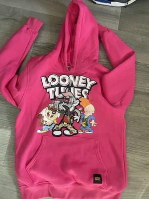 Pulôver com capuz Looney Tunes Freeze Max unissex caixa B novo sem etiquetas - Rosa - Grande  - Imagem 1 de 4