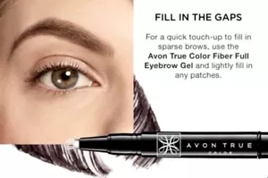 Avon True Color FIBRE FULL Brow Gel DARK BROWN Eyebrow Pen Sealed NOS - Picture 1 of 1