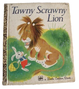 Vintage A LITTLE GOLDEN BOOK "Tawny Scrawny Lion"  138 - Picture 1 of 3
