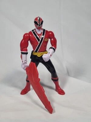 Red Power Ranger Action Figure w/ weapon Battle Morphin’ Megaforce Bandai 2012 - image 1 of 4