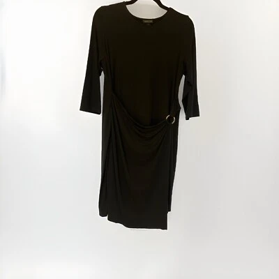 J Jill Wearever Collection Wrap Dress- Black - Image 1 of 3