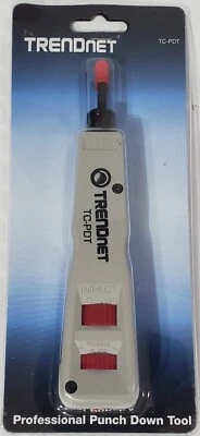 TRENDnet Punch Down Tool With 110 And Krone Blade, Insert & Cut Terminations ... - Image 1 of 2
