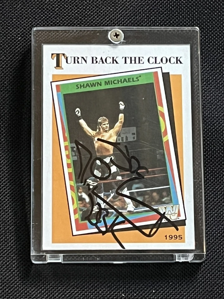 SHAWN MICHAELS 2016 TOPPS WWE HERITAGE SIGNED AUTOGRAPHED CARD JSA CERTIFIED - Image 1 of 2