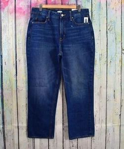 Women's Old Navy High-Waisted Slouchy Straight Cropped Jeans Size 8, 10 Petunia - Picture 1 of 12