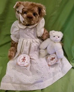 Gund Bears Emma & Ellie di Rosalie Frischmann 14" etichette gattino finto mohair snodate - Foto 1 di 12