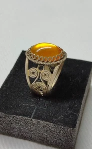 Vintage Ring Cupronickel Filigree Women's Jewelry VIDEO - Picture 1 of 11