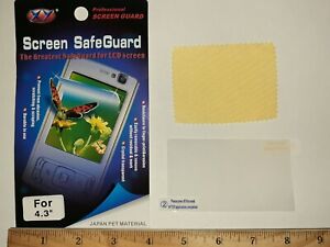 NEW 1PCs Screen Guard LCD Protector Film For 4.3" Inch Screens USA SHIP