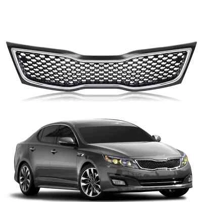 Front Chrome Upper Bumper Grille Radiator Grill Fits Kia Optima 2014-2015 - Image 1 of 4