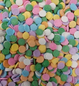 Pastello Confetti Paillettes Sprinkles (2) Contenitori da 5 oz Spedizione Gratuita - Foto 1 di 1