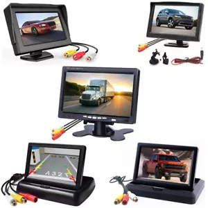 4.3''/5''/7'' TFT LCD Backup Camera Monitor Only Rearview Reverse Display Screen - Picture 1 of 66