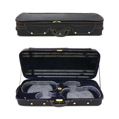 Double Violin Case 4/4 full size for 2 violins Wooden Struct sturdy and durable - Image 1 of 4