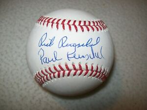 RICK & PAUL REUSCHEL AUTOGRAPHED SIGNED MLB BASEBALL CHICAGO CUBS BECKETT #1