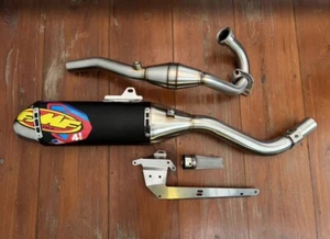 EXHAUST FULL SYSTEM STAINLESS PIPE BLACK FIT FOR HONDA CRF 250 L RL 2017-2020 - Picture 1 of 6