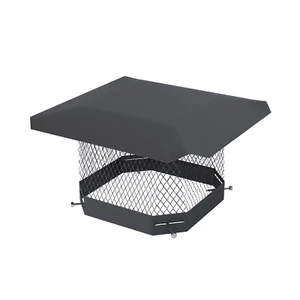 STERR - Square Black Galvanized Steel Chimney Cap 9x9 inches - UCP0909-BG - Picture 1 of 4