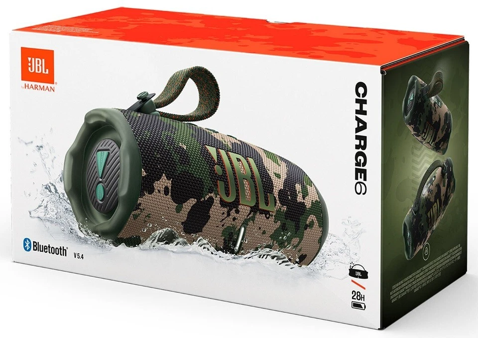 ¡NUEVO! Altavoz Bluetooth Portátil Impermeable JBL Charge 6 - Camuflaje, con Auracast Foto 1 de 1