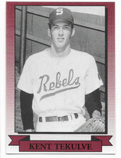 Kent Tekulve 2005 Carolina League 50th Year All-Time Anniversary Card 