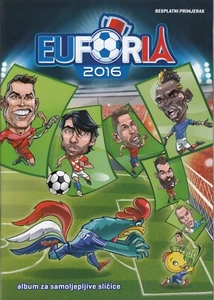 EUFORIA 2016 ALBUM FOR SELF-ADHESIVE PICTURES OF FOOTBALL + 4 ST CROATIA - Picture 1 of 4