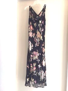 CDC NUEVO Vestido Verano Fiesta Cóctel Capucha Cuello Negro/floral/pájaro 6 - Imagen 1 de 4