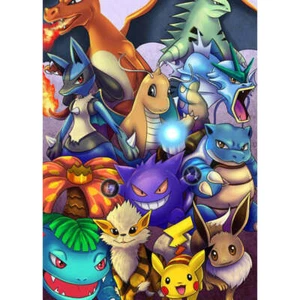 UK Pokemon Pika 5D Diamond Full Drill Painting Cross Arts Kit Mural Home Decor - Picture 1 of 9