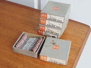5 Box Vintage Fishing Rod Guide Repair Kit Tip Top Eyes Eyelets 25 Color Chrome - Picture 1 of 4