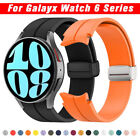 Strap Bracelet Magnetic Silicone Rubber For Samsung Galaxy Watch 6 classic 5 pro