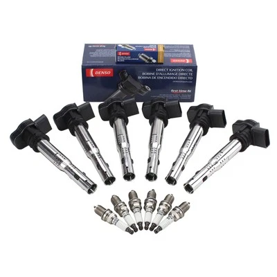 Denso 6 Ignition Coils & 6 U-Groove Design Spark Plugs .044 Kit For Audi Q5 3.2L - Image 1 of 3