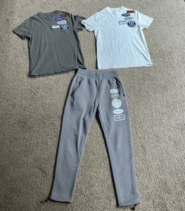 Mercier Bundle T-shirts White Grey Tracksuit Bottoms Joggers XS Men’s Teenager - Picture 1 of 7